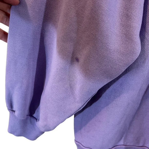 Haband Hummingbird Floral Glitter Sweater Light Purple Collared Pink Blue Knit - Picture 11 of 12